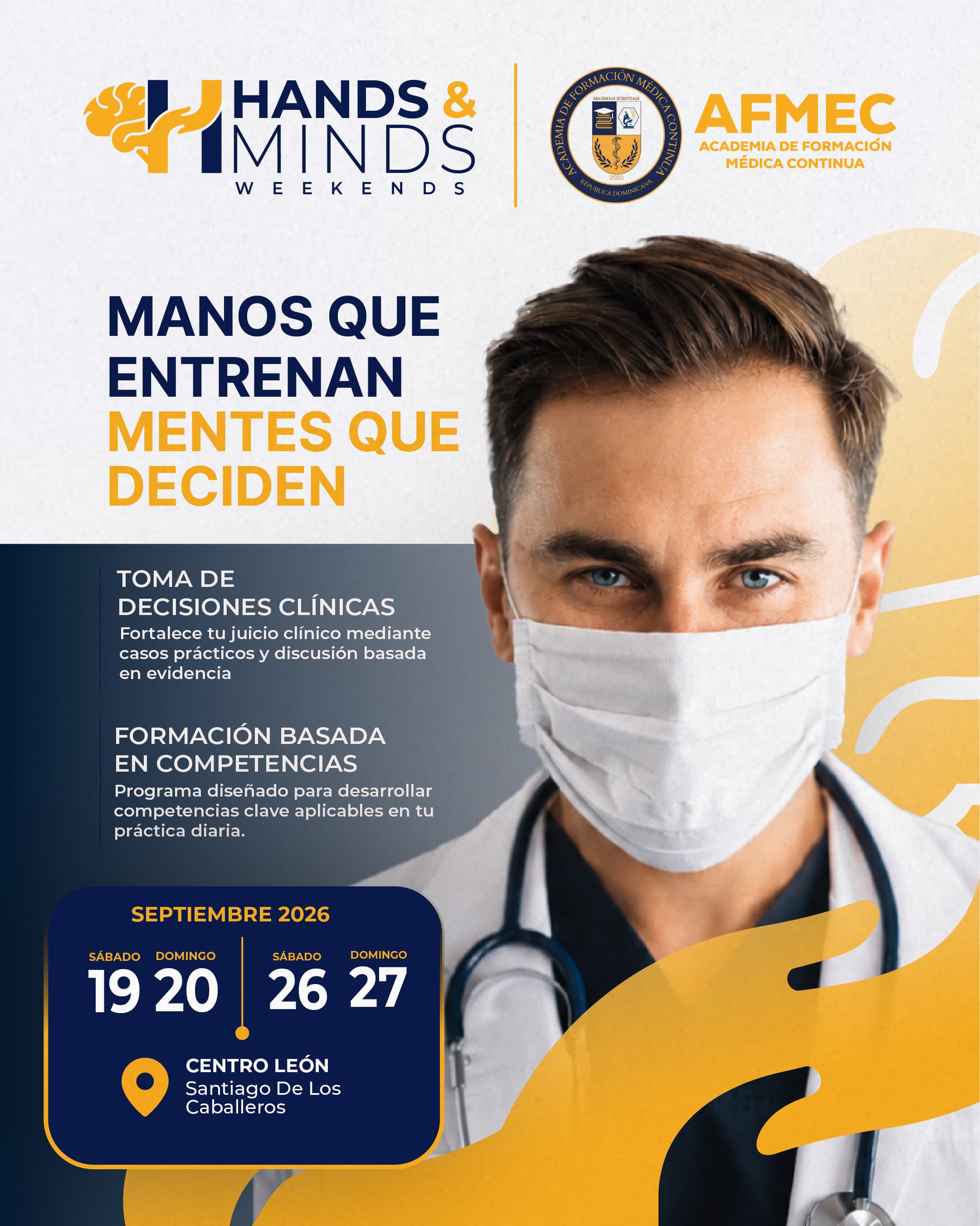Flyer de Hands & Minds Weekends